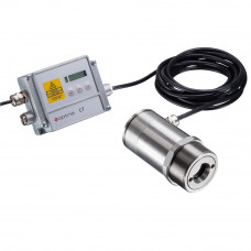 Infrared thermometer optris CTlaser F2 for temperature measurement of CO2 flame gas